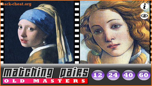 Old Master Pairs (Memory Game) screenshot