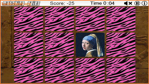 Old Master Pairs (Memory Game) screenshot