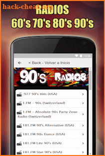 Oldies 60s 70s 80s 90s Radios. Retro Radios Free screenshot