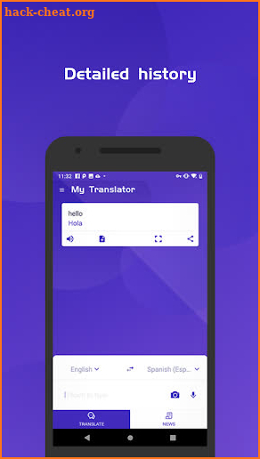 Olé translate-breaking news,voice,text translate screenshot