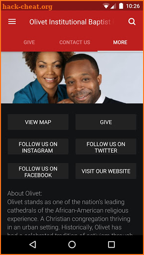 Olivet Institutional Baptist screenshot