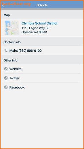 Olympia School District screenshot