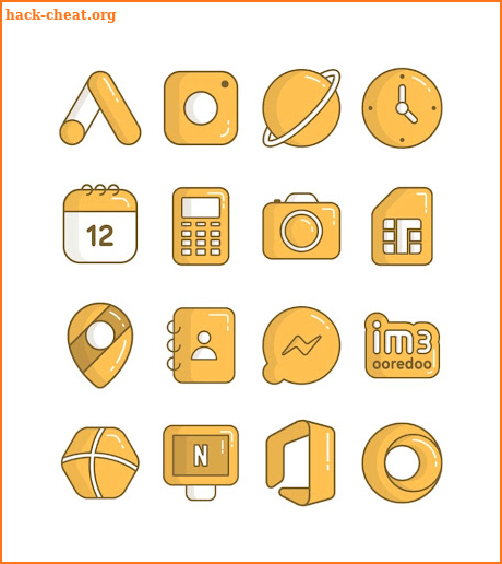 Olympia Yellow - icon pack screenshot