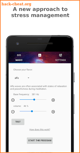 Om: Stress and anxiety melter app screenshot