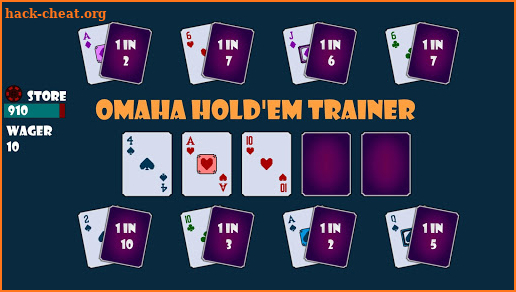 Omaha Holdem Trainer screenshot