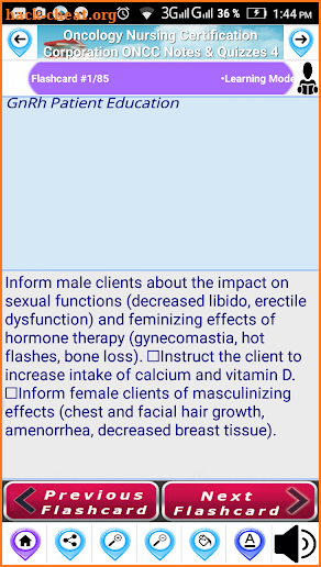 Oncology Nursing ONCC Free App  Exam Review screenshot