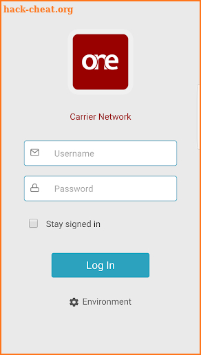 ONE Carrier Application screenshot