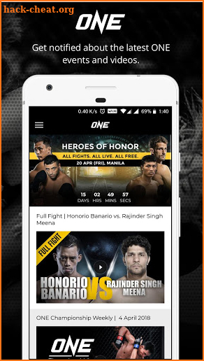 ONE Championship screenshot