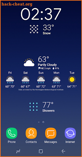 One UI Weather Icons set for Chronus screenshot