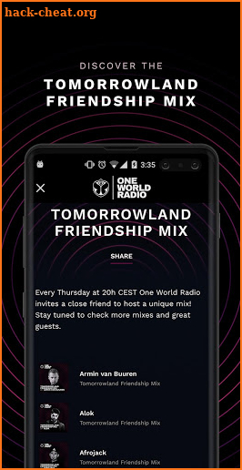 One World Radio - Tomorrowland screenshot