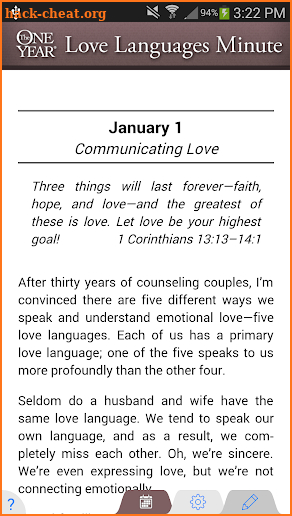 One Year® Love Language Devo screenshot