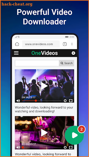 OnePlayer - Video Downloader screenshot