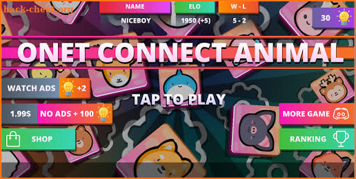 Onet Connect Animal Puzzle Online screenshot