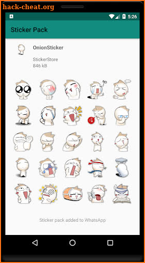 Onion Sticker for Whatsapp - WAStickerApps screenshot