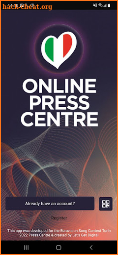 Online Press Centre ESC 2022 screenshot