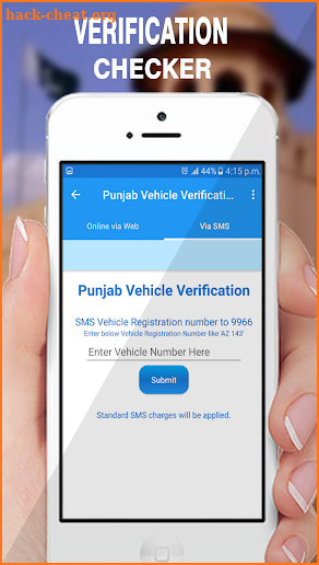 Online Vehicle Verification 2018 screenshot