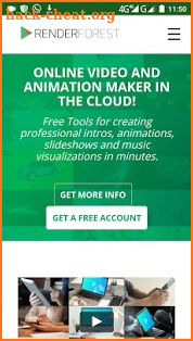 Online video maker - RENDERFOREST screenshot