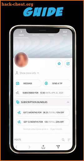 Onlyfans Content Creators Guide for Mobile screenshot