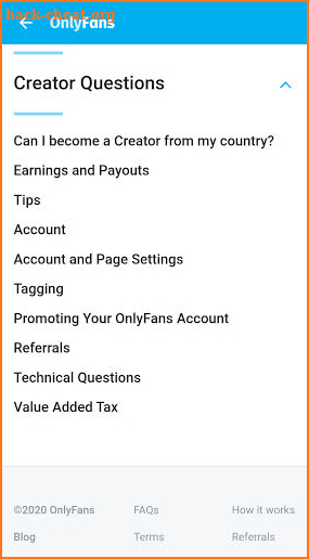 OnlyFans Creators Guide screenshot