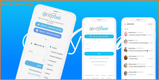 OnlyFans Mobile App Guide screenshot