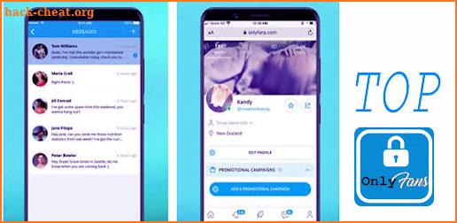 OnlyFans Mobile App Top Guide screenshot