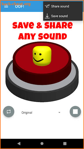 OOF! Button for Roblox screenshot