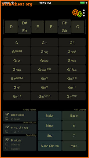 Oolimo Guitar Chords screenshot