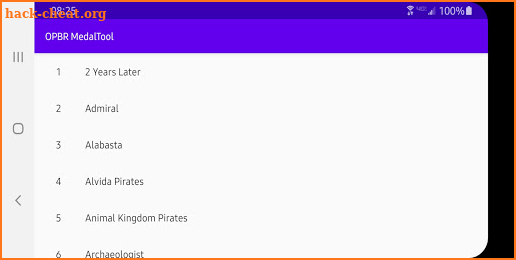 OPBR Medal Tool screenshot