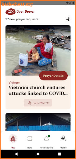 Open Doors Prayer App screenshot