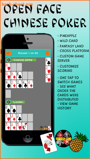 Open Face Chinese Poker screenshot