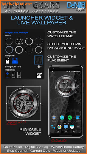 Open Gears HD Watch Face Widget & Live Wallpaper screenshot