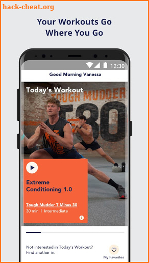 Openfit screenshot