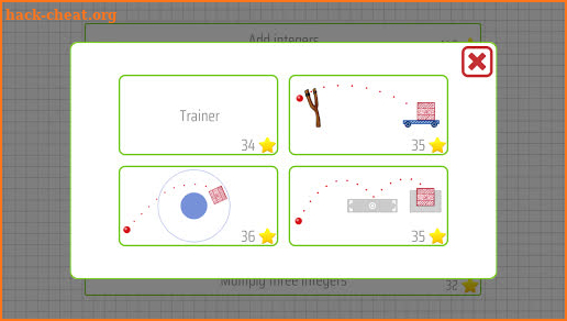 Operations with integers - 6th grade math skills screenshot