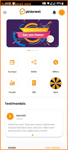 Opinionest: Surveys & rewards screenshot