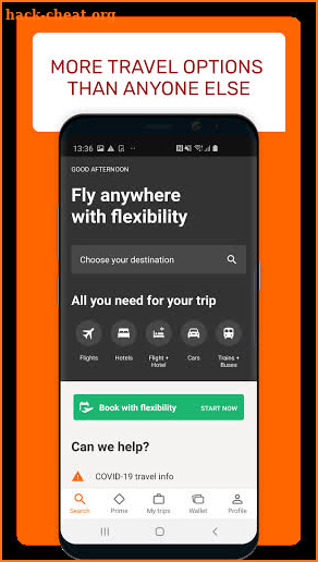 Opodo: Book cheap flights and travel deals screenshot