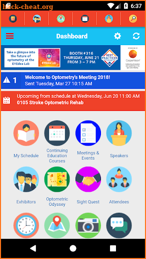 Optometry's Meeting screenshot