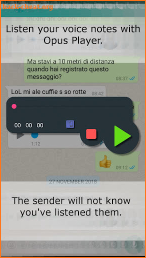 Opus Player - WhatsApp Audio Search and Organize screenshot