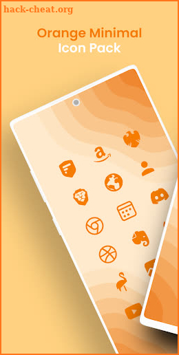 Orange Minimal - Icon Pack screenshot