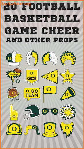 Oregon Ducks Selfie Stickers screenshot