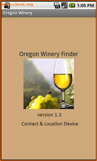 Oregon Winery Finder screenshot