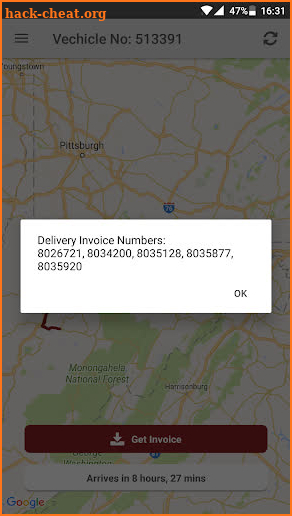 Orgill Transportation App screenshot