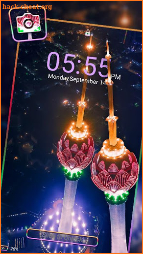 Oriental Pearl Tower Night Theme screenshot