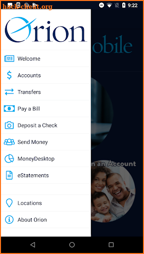 Orion Federal Credit Union screenshot