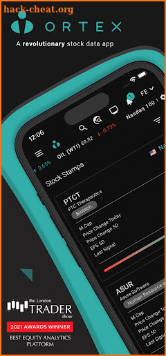 ORTEX - Stock Analytics screenshot