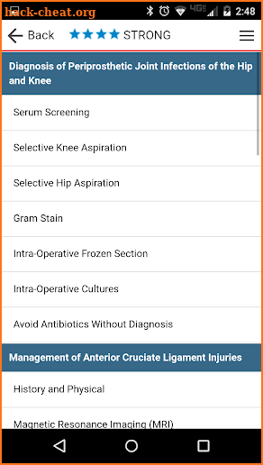 OrthoGuidelines screenshot