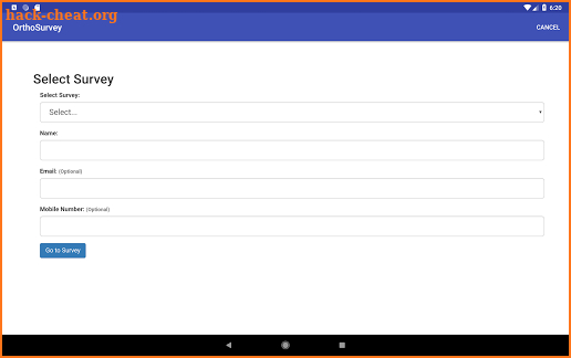 OrthoSurvey screenshot