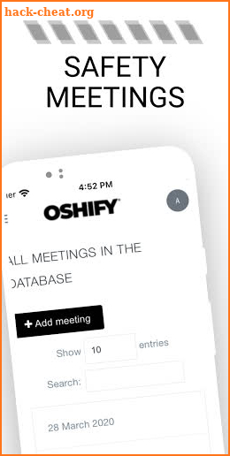 OSHIFY Safety Application screenshot