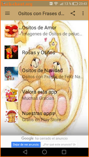 Ositos con Frases de Amor screenshot