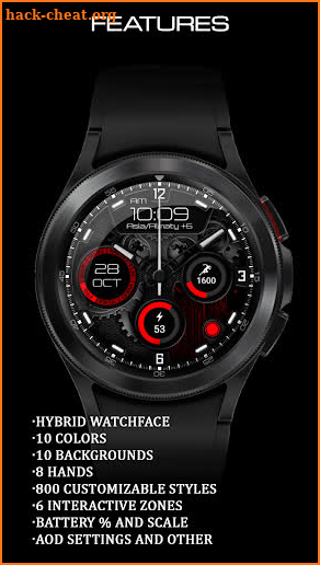 Osmium. Multicolor watchface screenshot