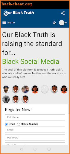 Our Black Truth Social screenshot